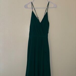 V-neck full length formal dress